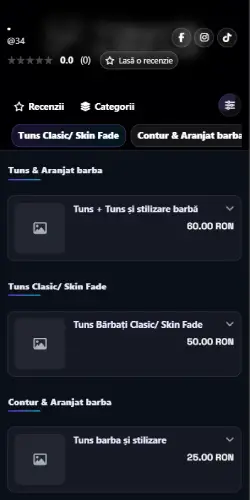 Meniu digital cu cod QR — exemplu sală de fitness