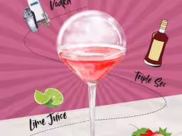 Strawberry Smoke Martini